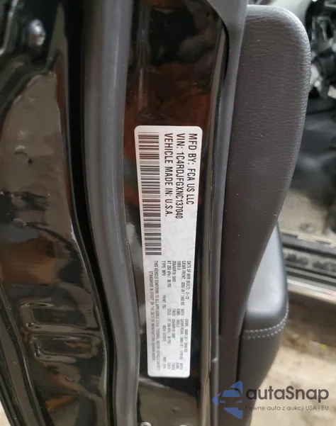 2022 Dodge Durango Pursuit from USA, damaged, VIN 1C4RDJFGXNC137040